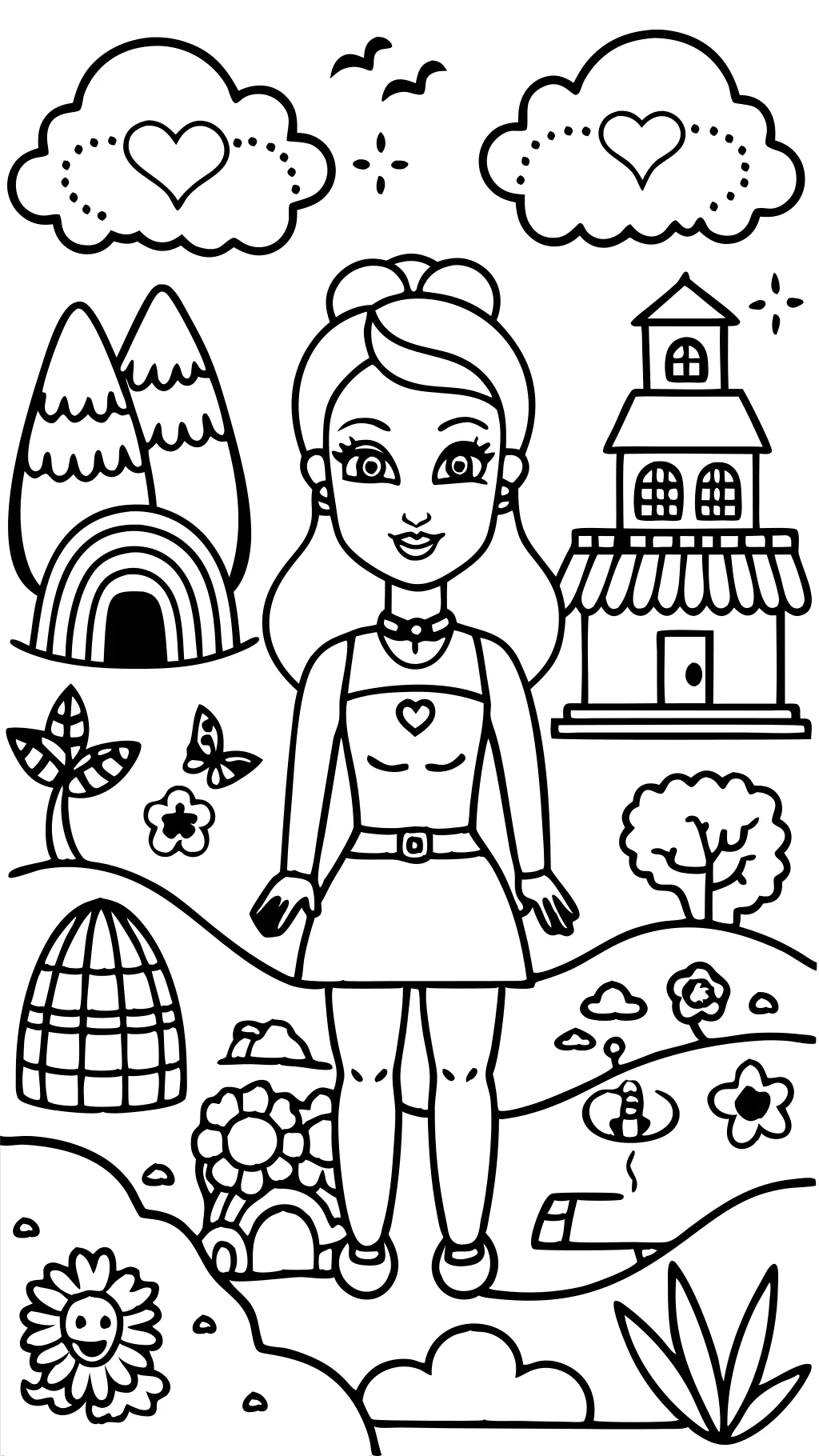 imprimer des coloriages Barbie